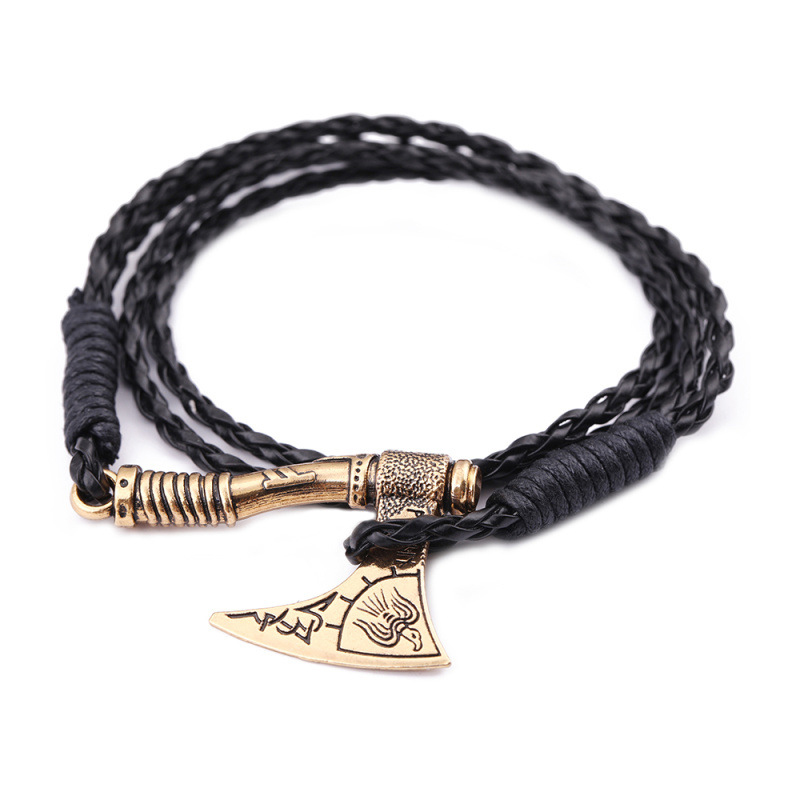 Ancient gold woven leather