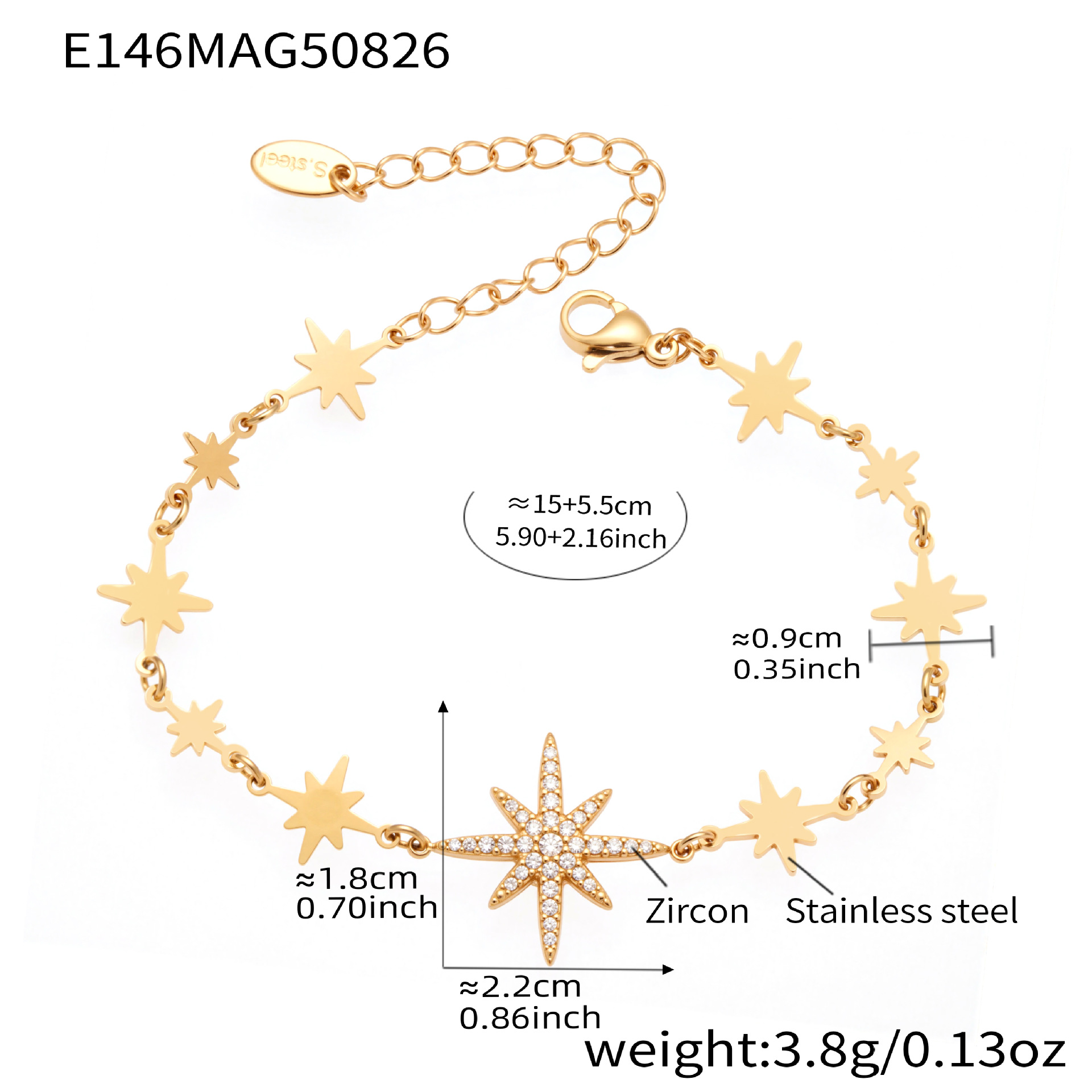 E146- Gold bracelet