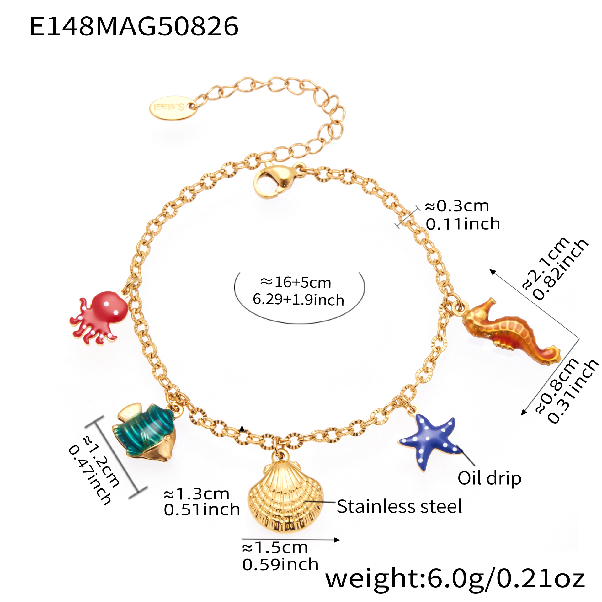E148- Gold bracelet