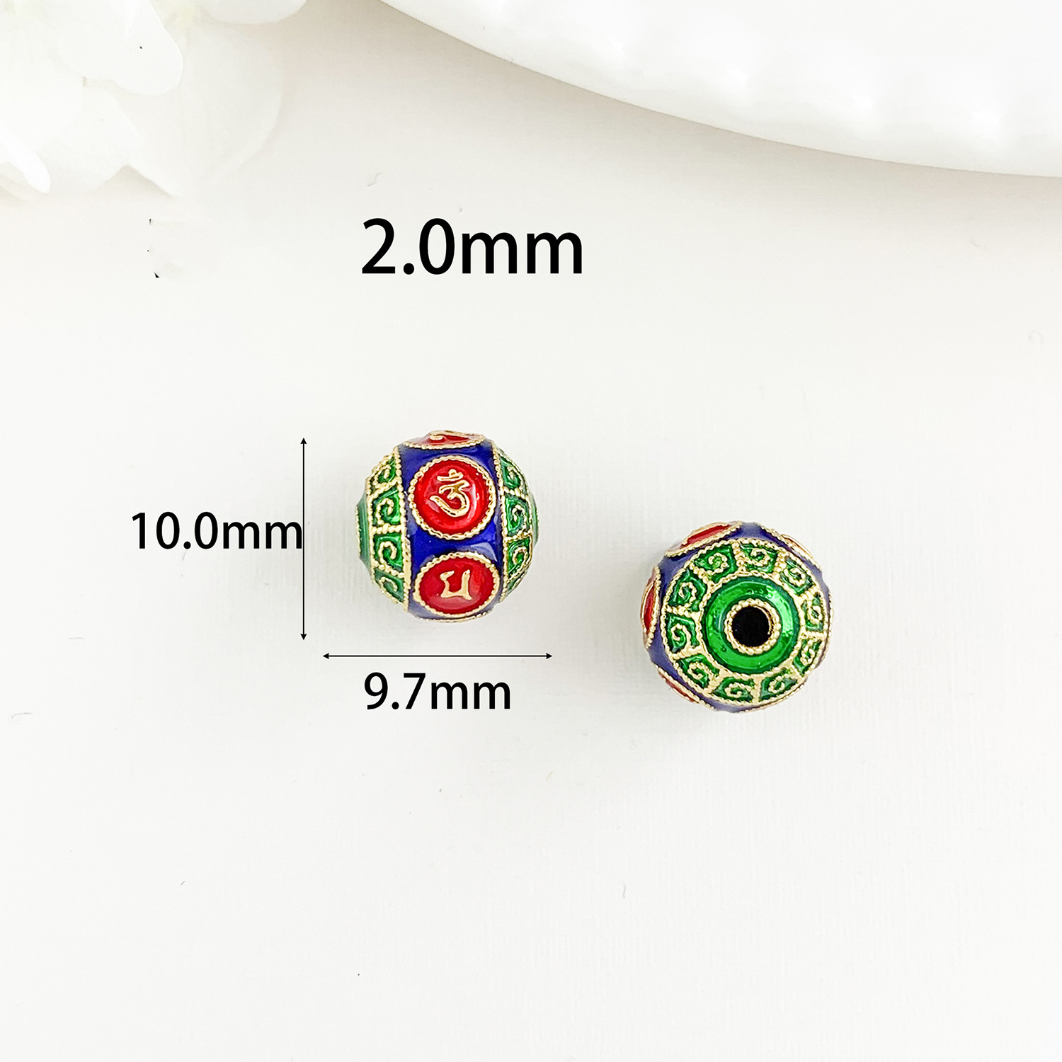 Cz286 ancient gold constellation beaded gold