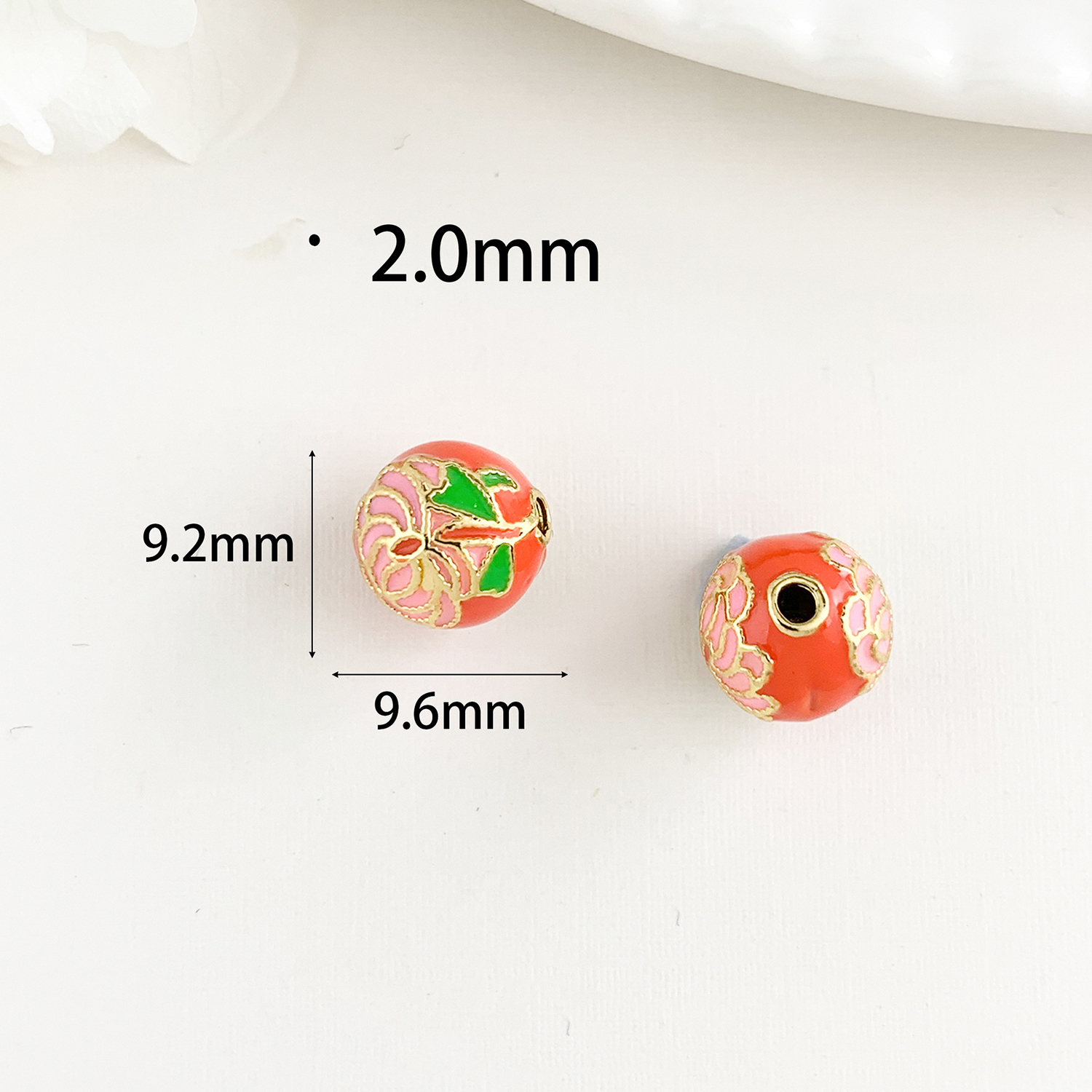 Cz287 lotus beaded gold