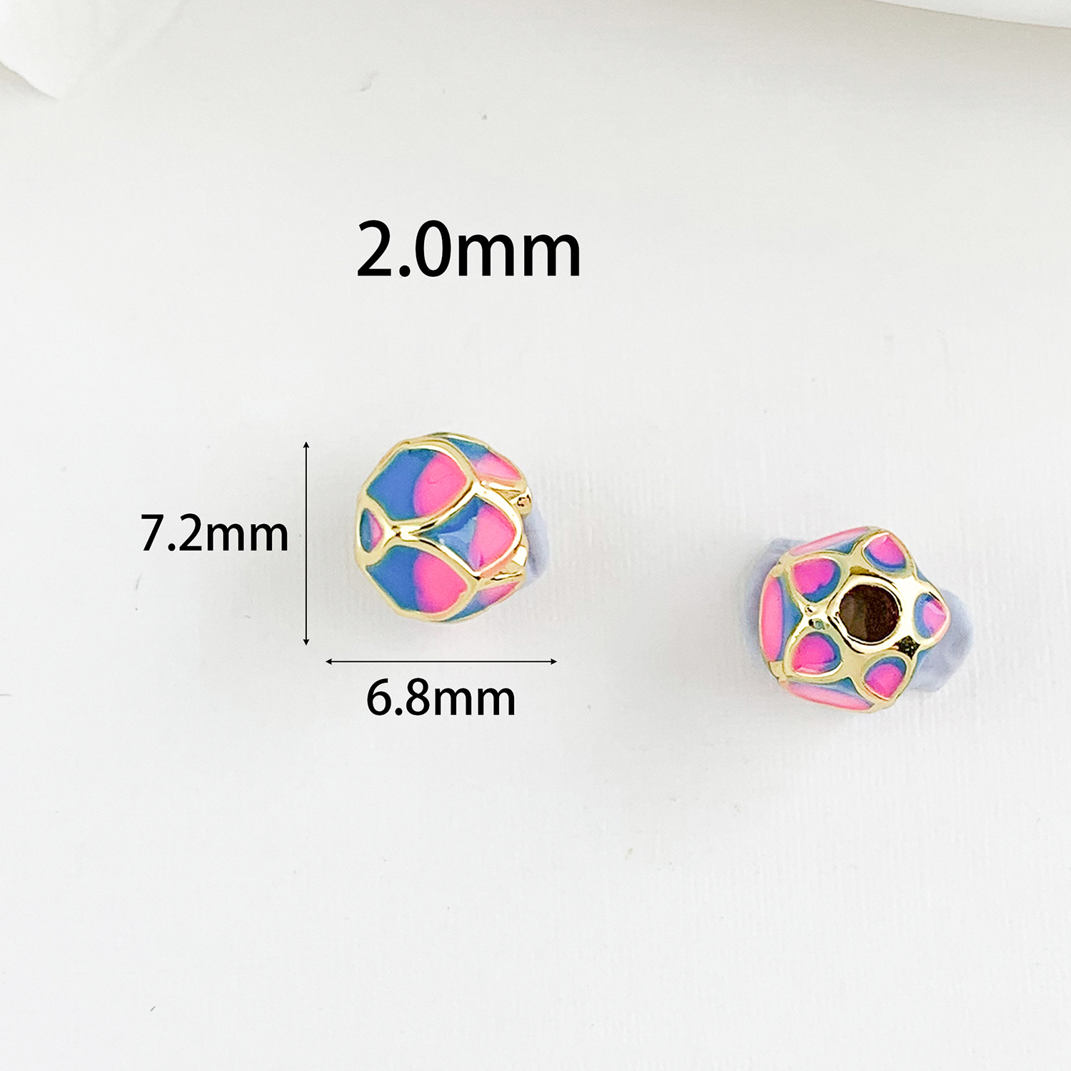 Cz292 lotus beaded gold