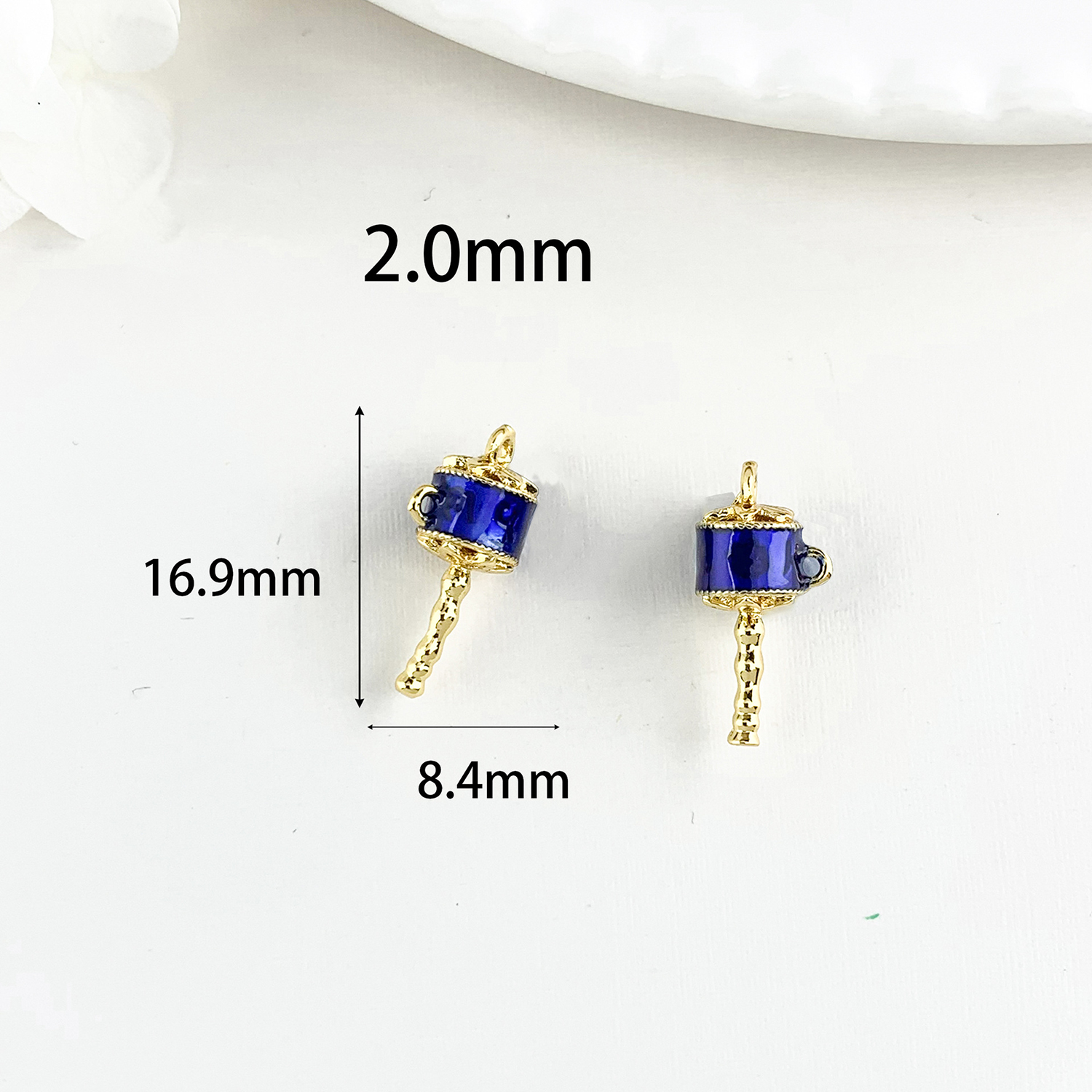 Cz297 hand beaded gold