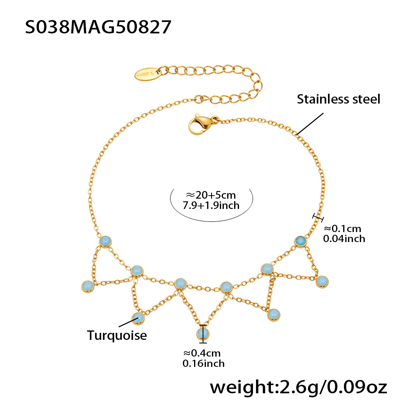 S038- Blue Turquoise