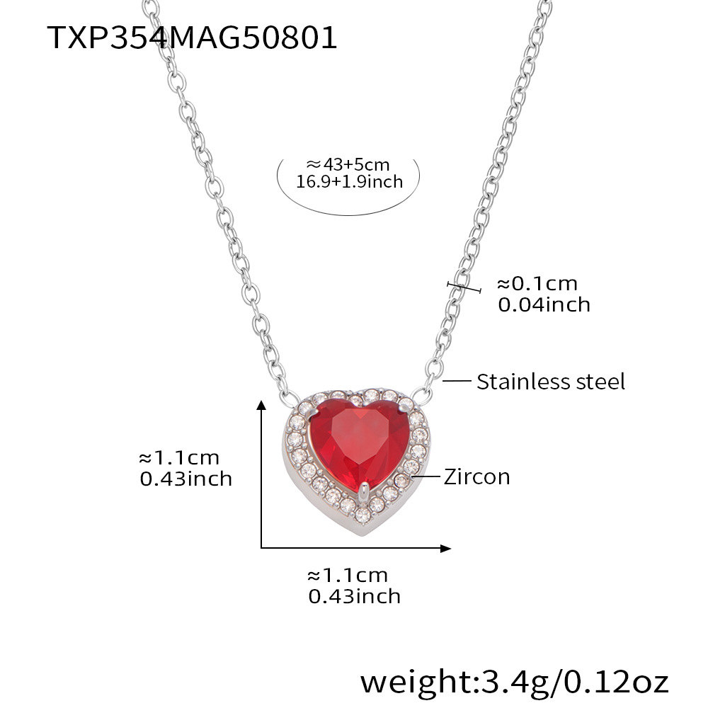 Steel-colored necklace