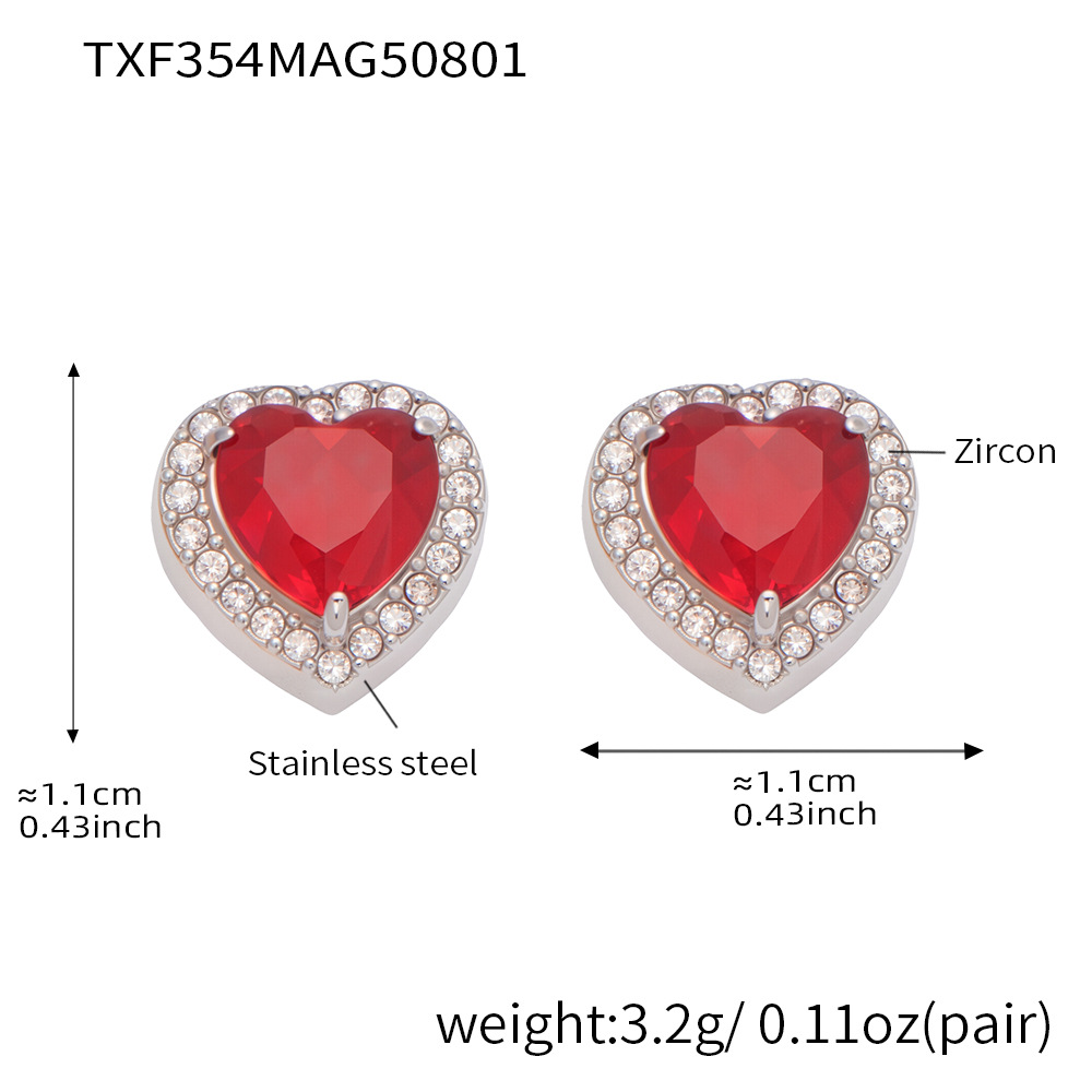 Steel-colored earrings