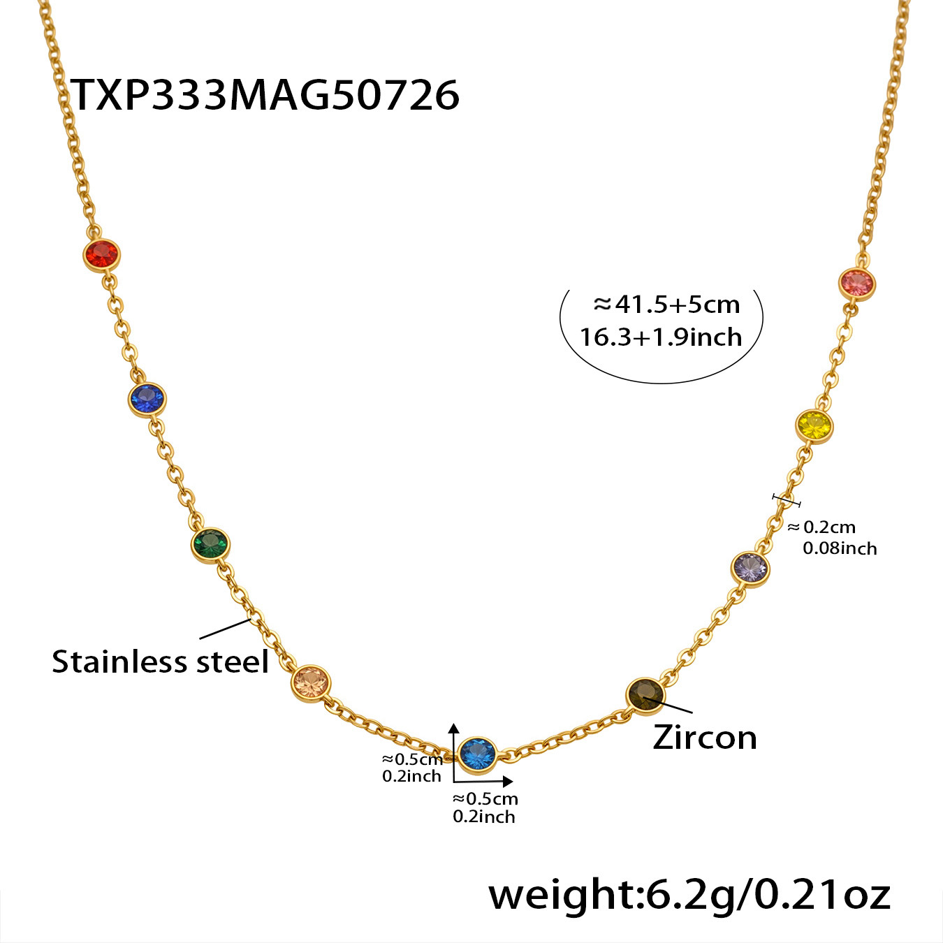 TXE333- Golden Necklace