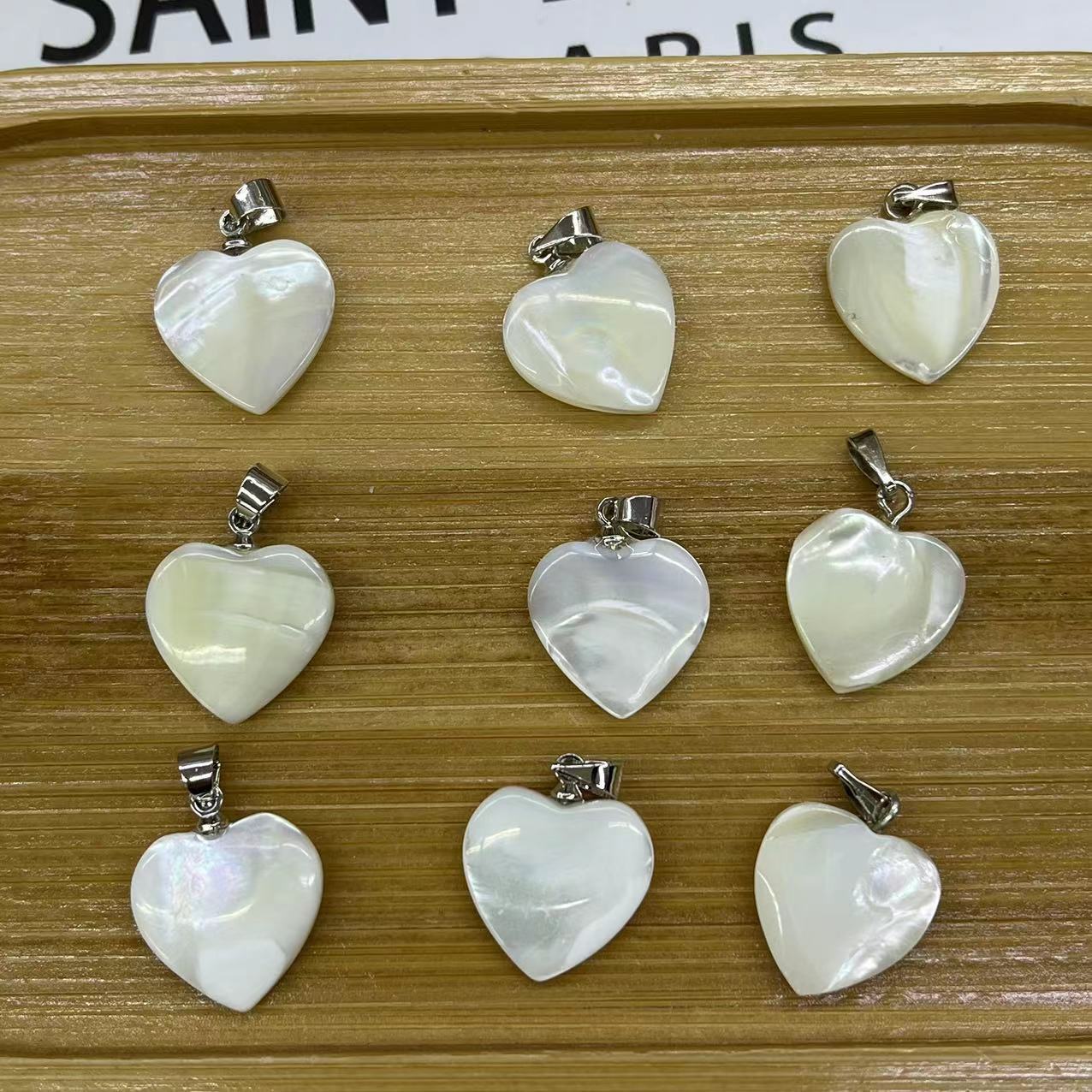 15MM heart-shaped (silver)