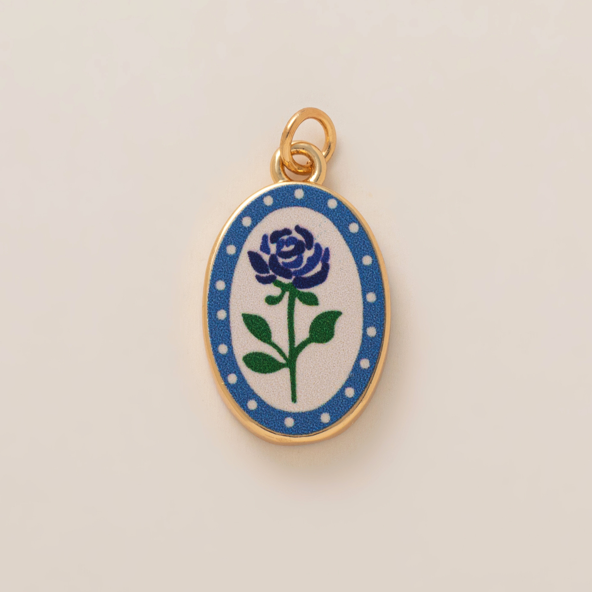 Blue rose pendant