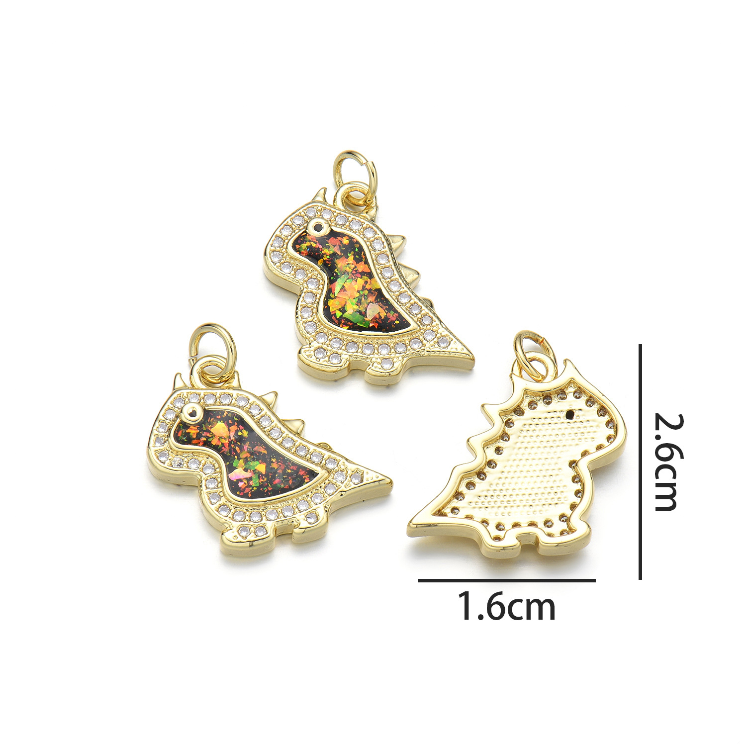 Dinosaur Pendant (Mocha Red Aobao)