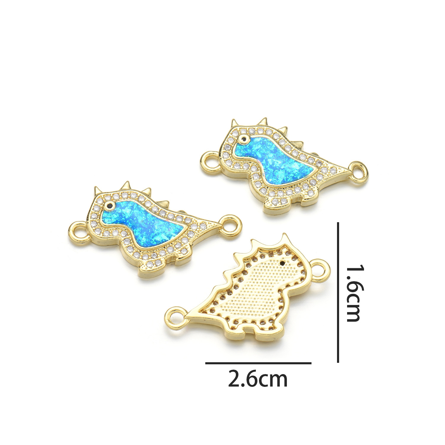 Dinosaur Hand (Peacock Blue Opal)