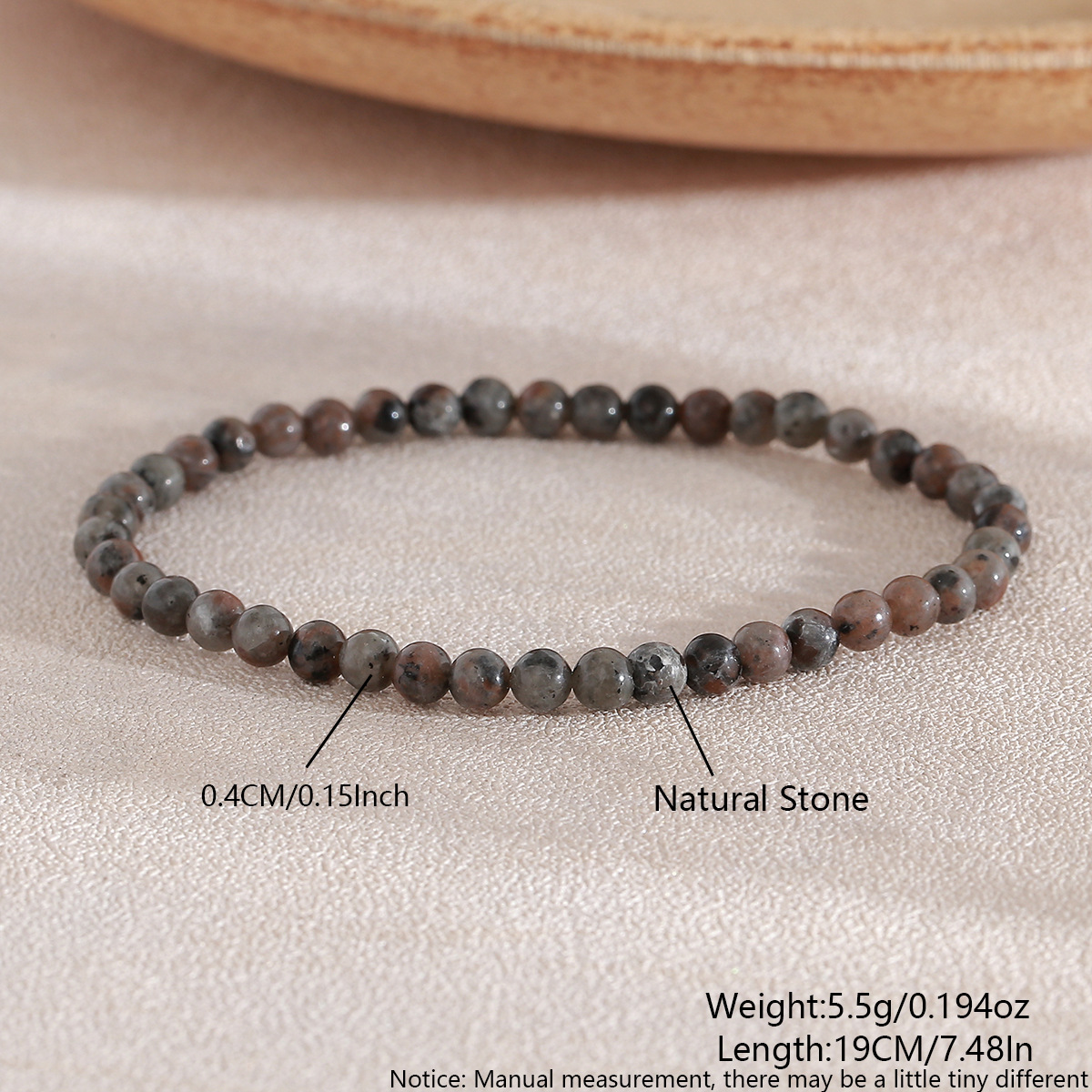 4mm flame stone (about 48 pieces) nac07-5