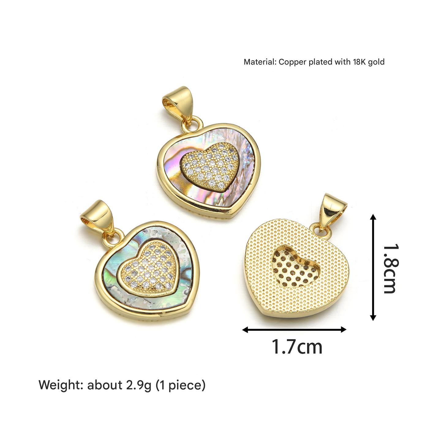 Love pendant (abalone shell)