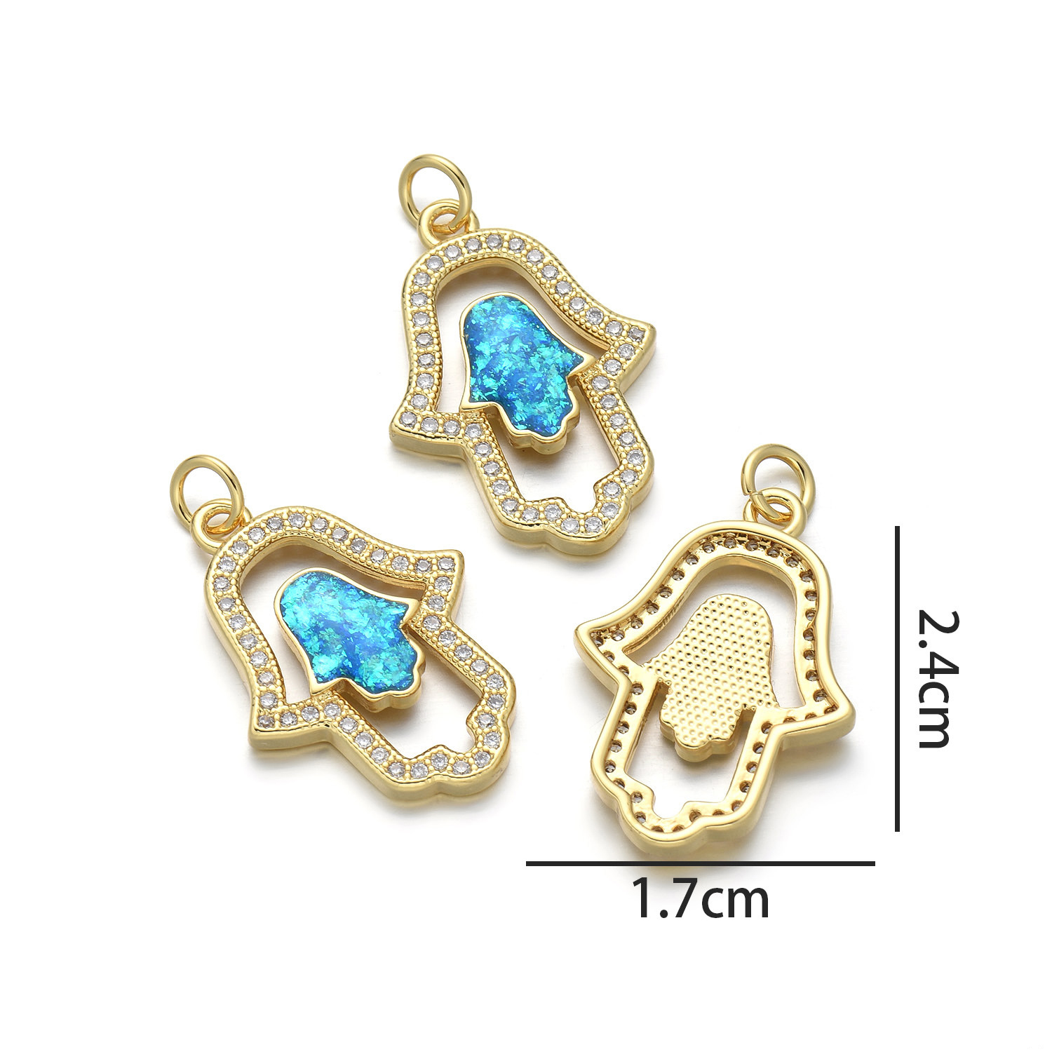 Palm (peacock blue opal)