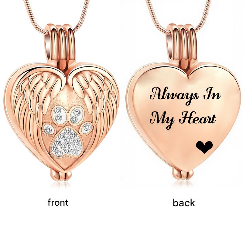 Rose gold heart pendant