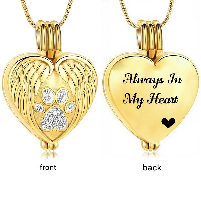 Gold heart pendant