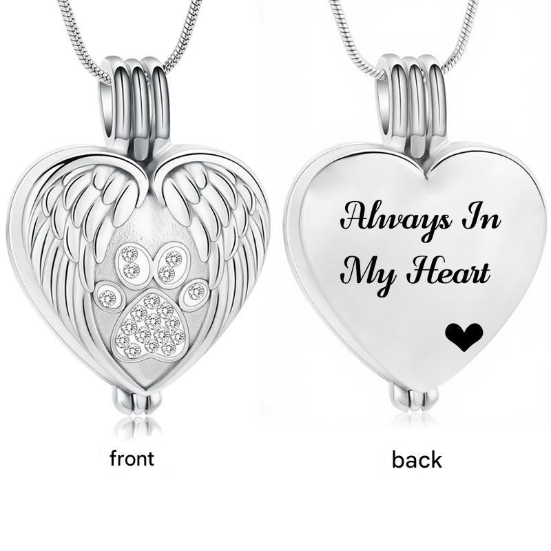 Silver heart pendant