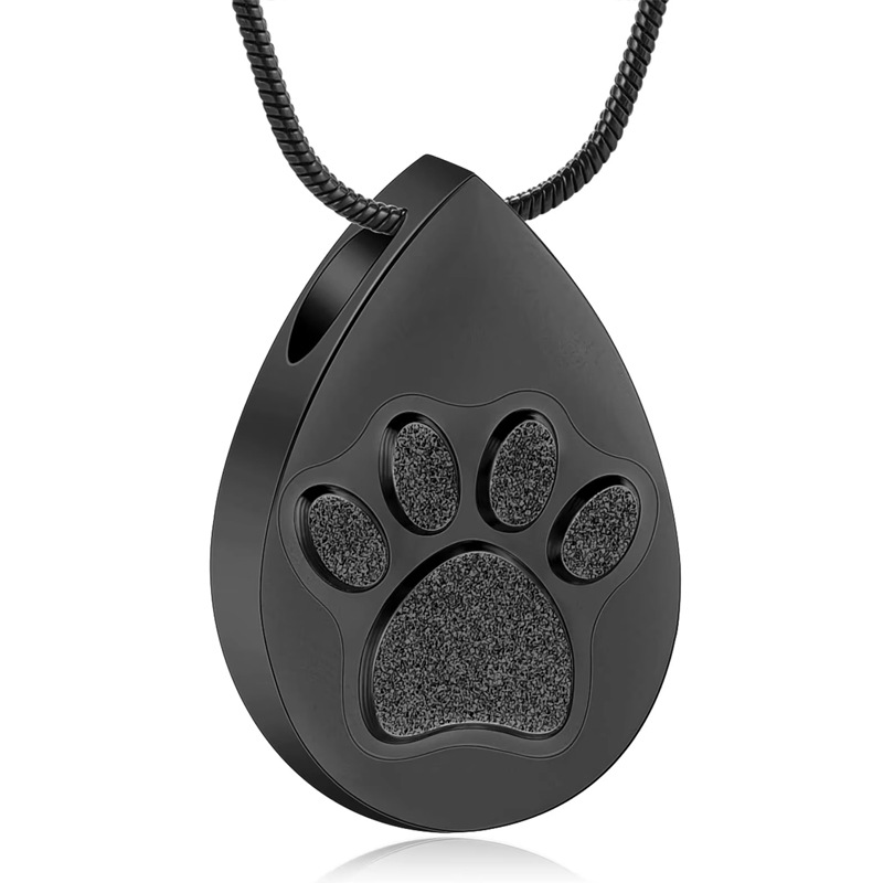 Black water drop pendant