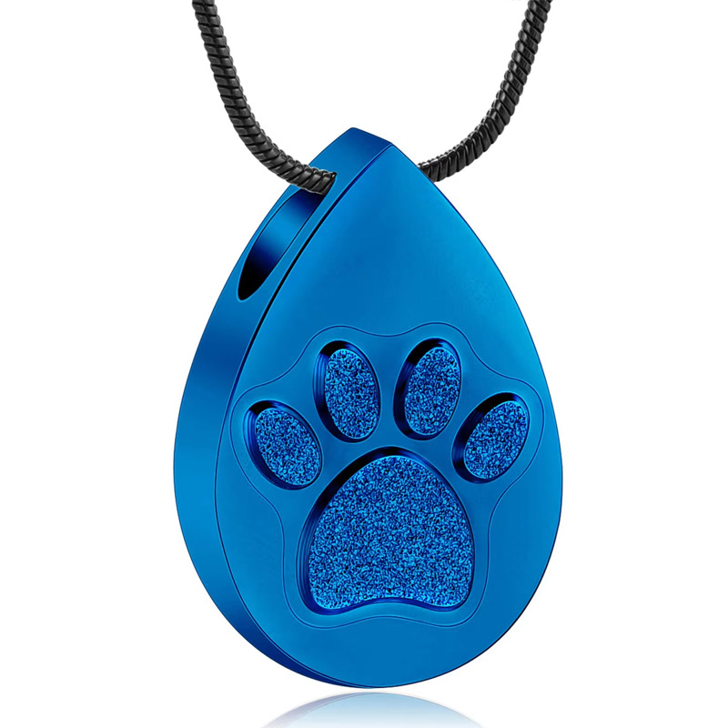 Blue water drop pendant