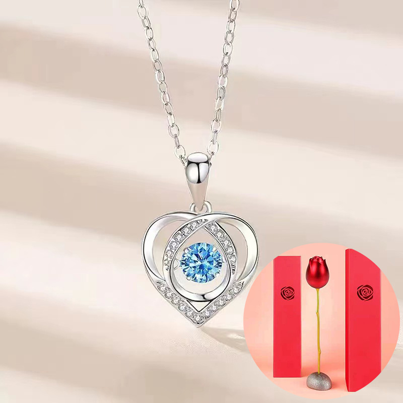 Beating Heart Blue Diamond a rose gift box