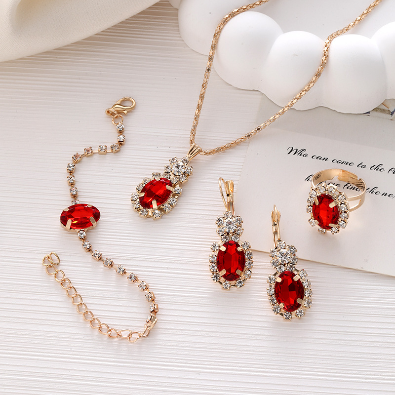 CK0124 red oval (set of 4)