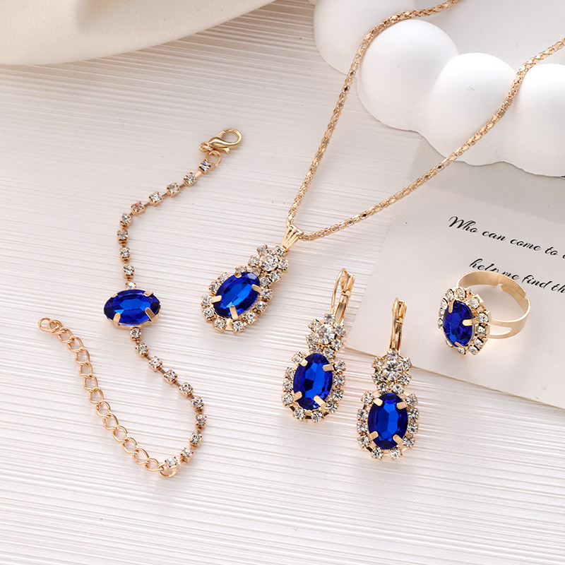 CK0125 Blue Oval (Set of 4)