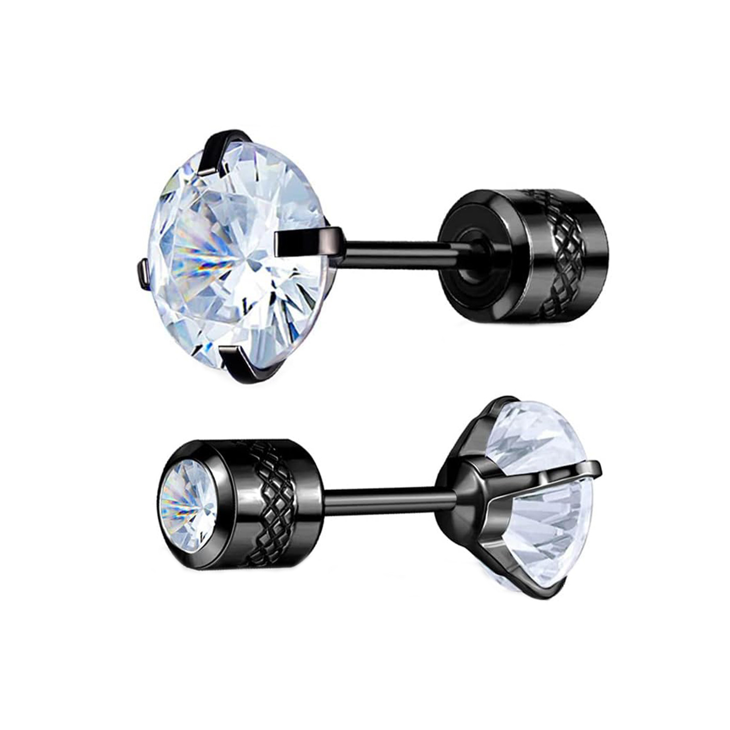 Black with white Zirconium