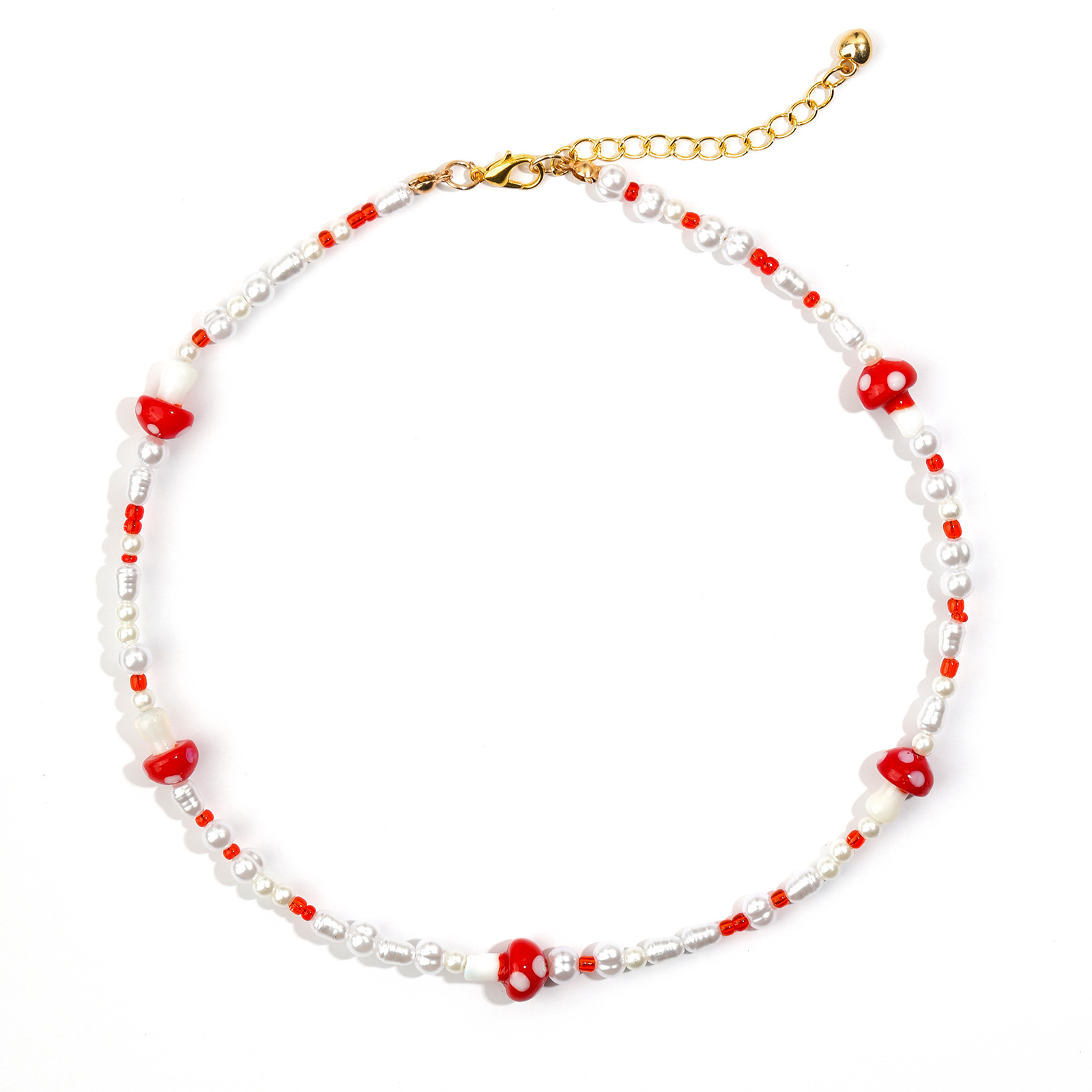 Pearl   red mushroom
