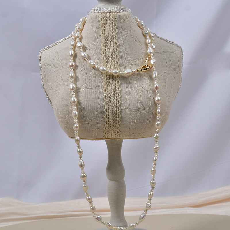 Glossy straight holes on both sides natural white