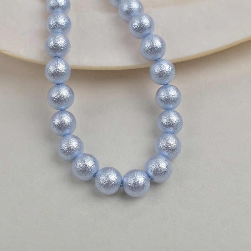 302 denim blue-imitation cotton pearls