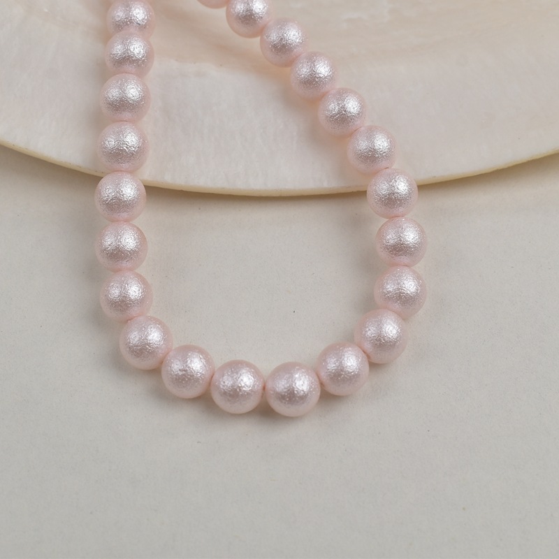 Pink-imitation cotton pearl