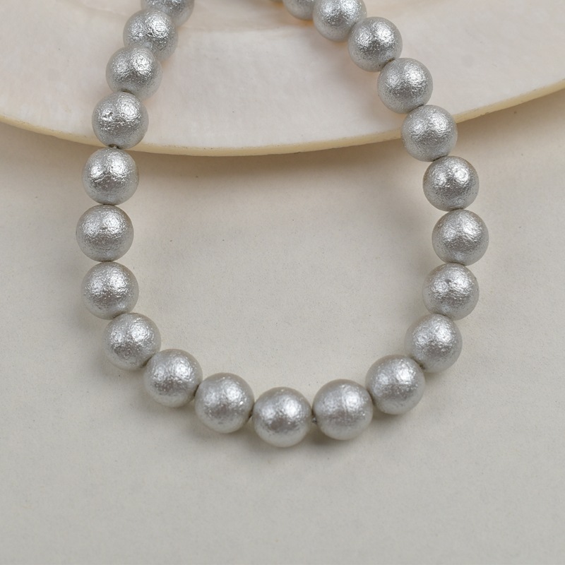 Light gray - imitation cotton pearl