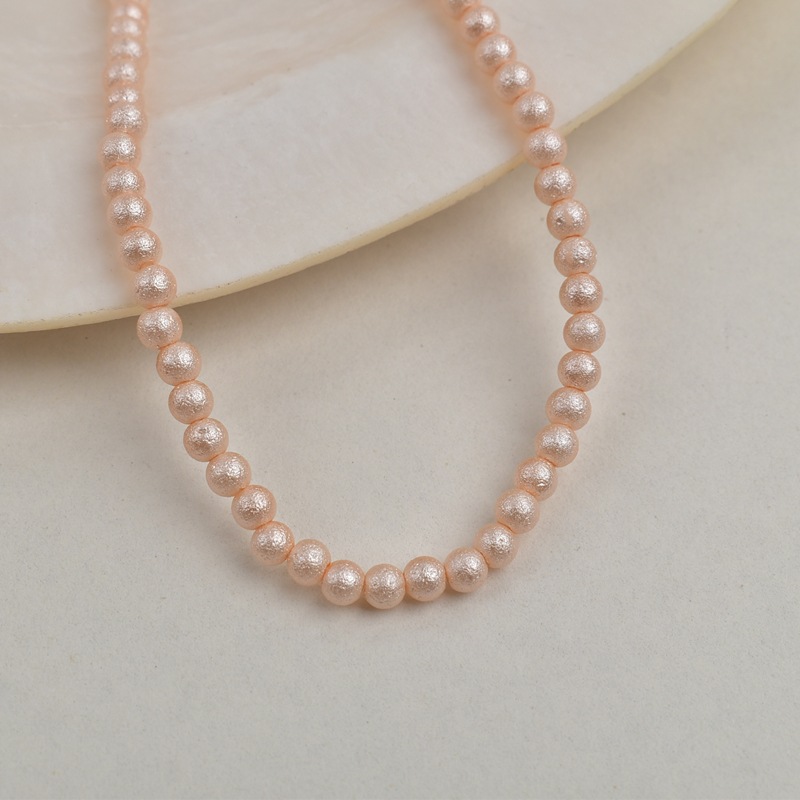 Orange-imitation cotton pearls