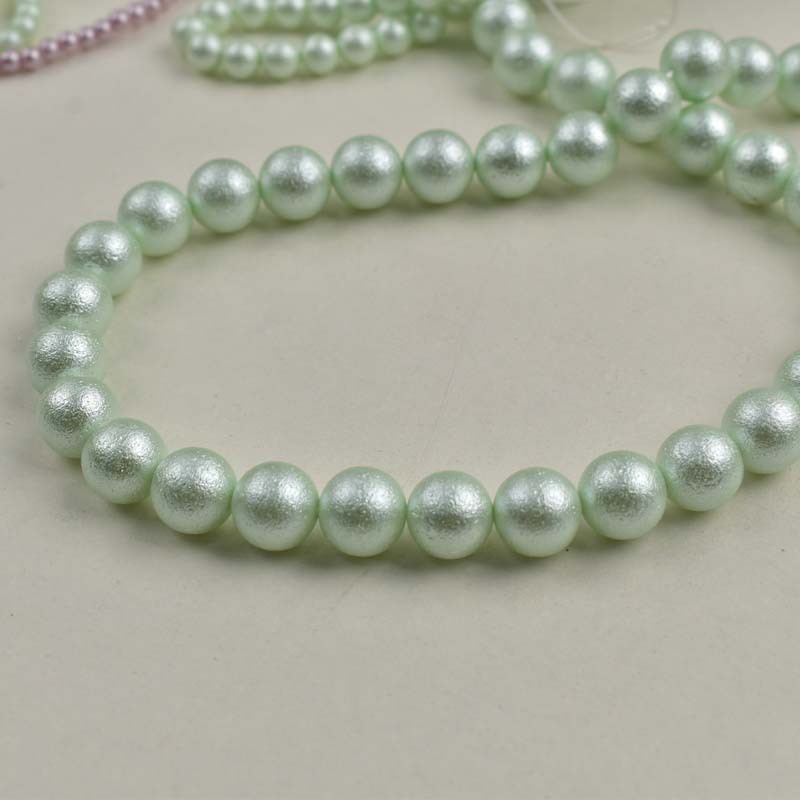 Light green-imitation cotton pearls