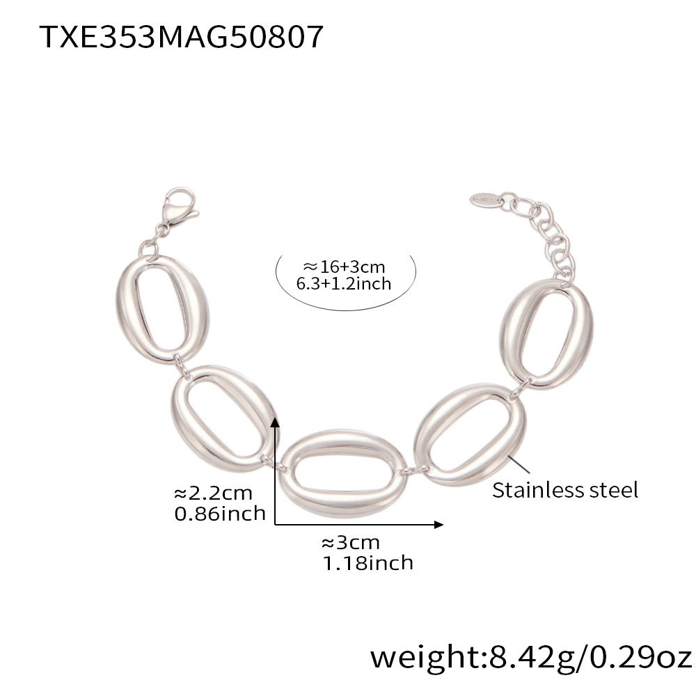 Steel-colored bracelet