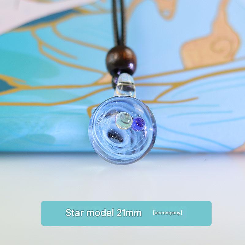 Accompany (Stars) (send wooden beads wax rope)