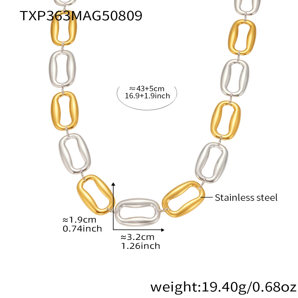 TXP363- Gold Necklace 43 5cm