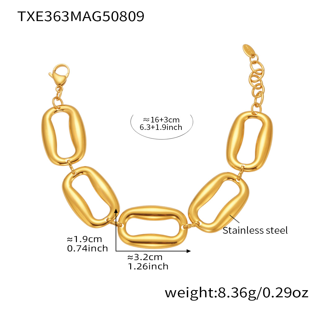 TXE363- Golden bracelet 16 3cm