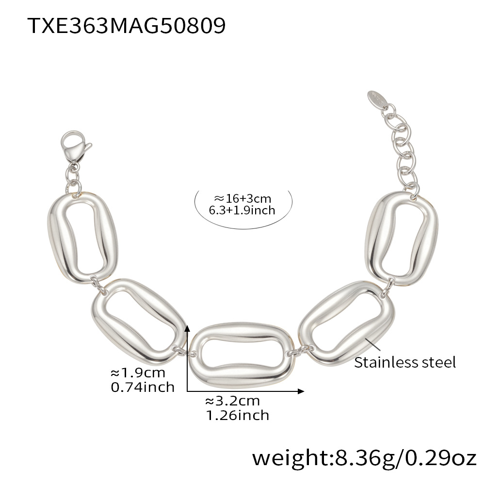 TXE363- Steel bracelet, 16 3cm
