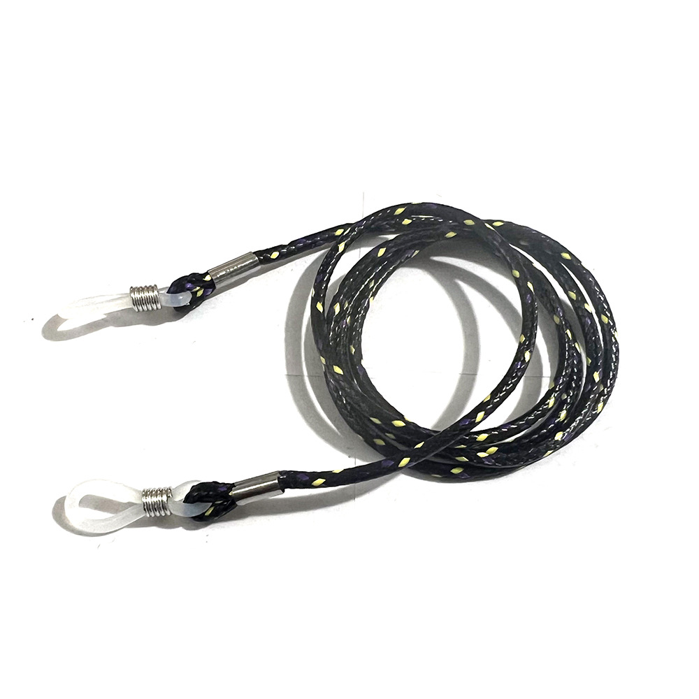 No. 3 black rope yellow and purple dots