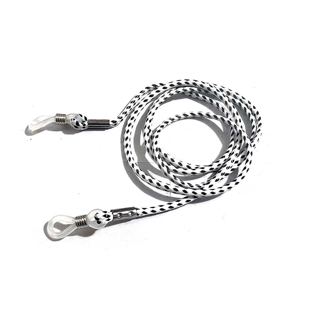 No. 4 white rope black dot