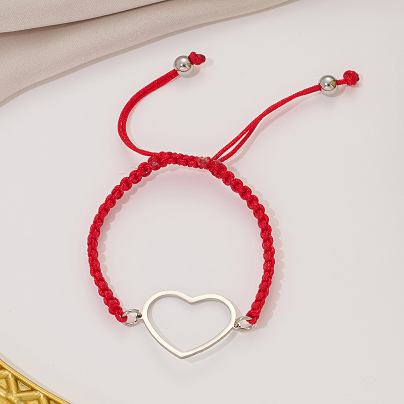 Steel-colored red rope