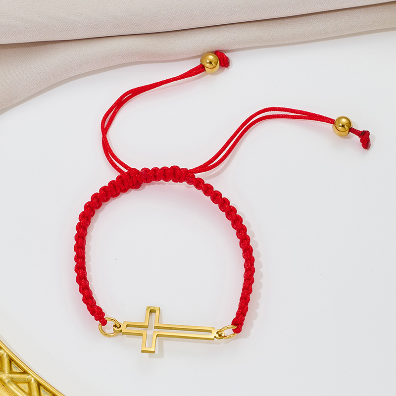 Golden red rope