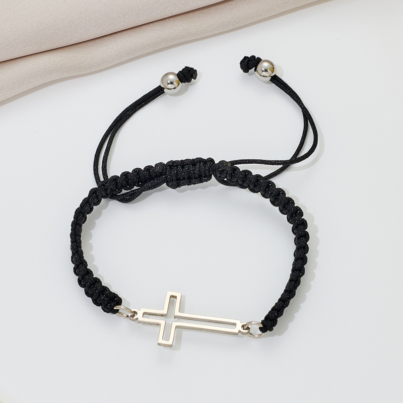 Steel-colored black rope