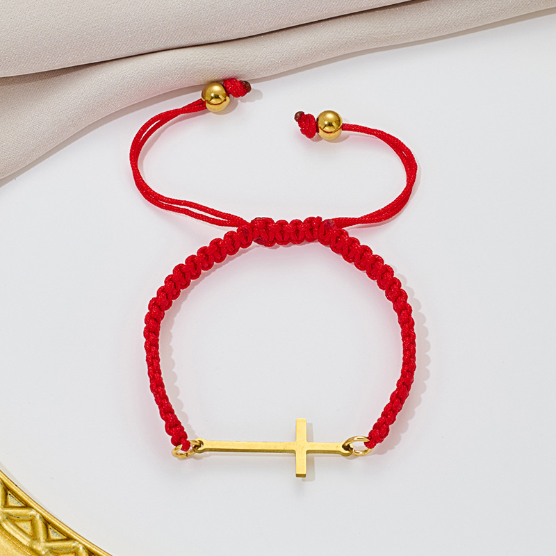 Golden red rope