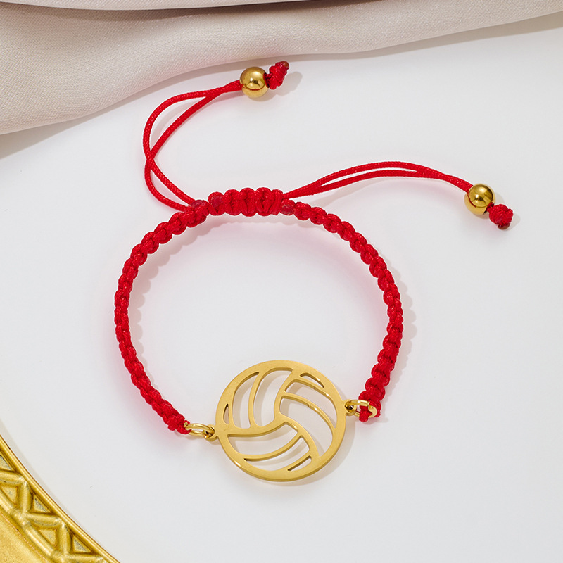 Golden red rope