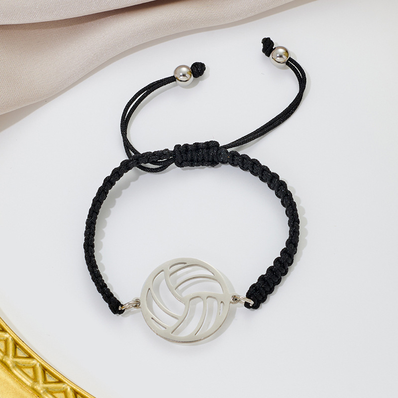 Steel-colored black rope
