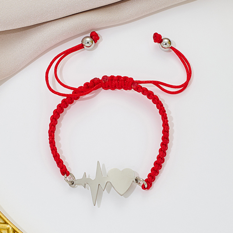 Steel-colored red rope