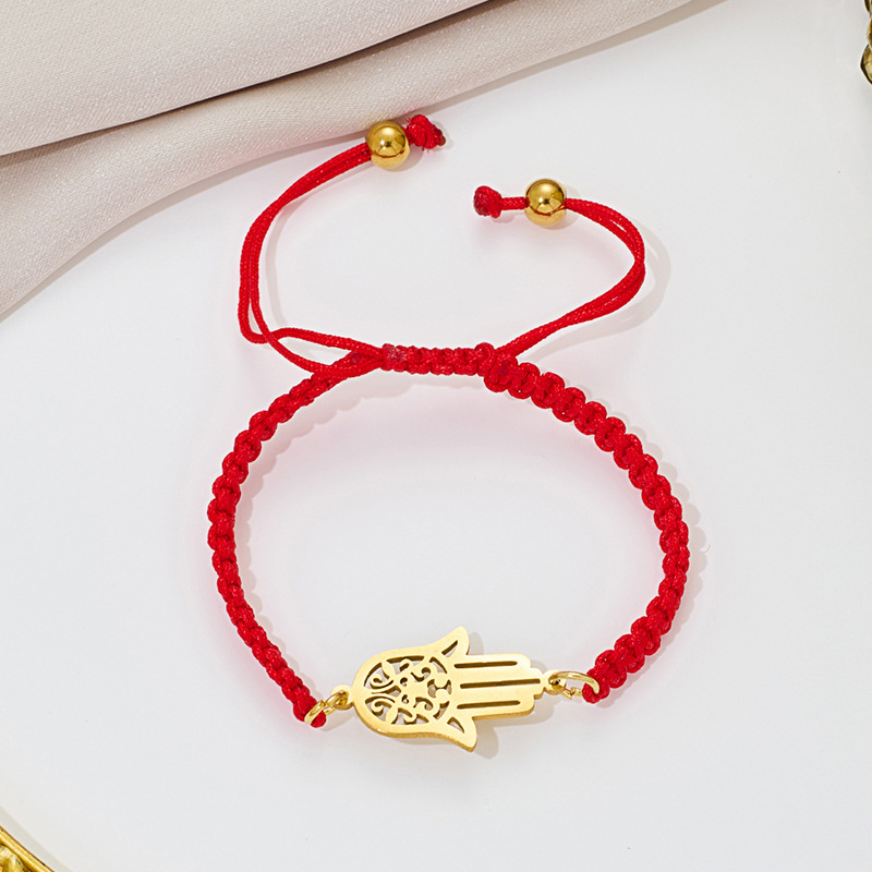 Golden red rope