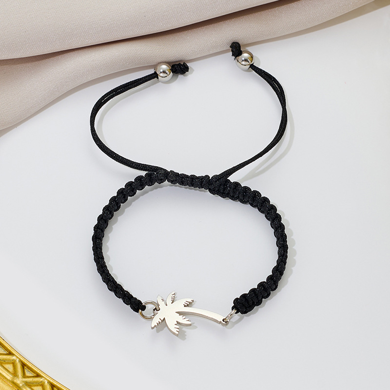 Steel-colored black rope